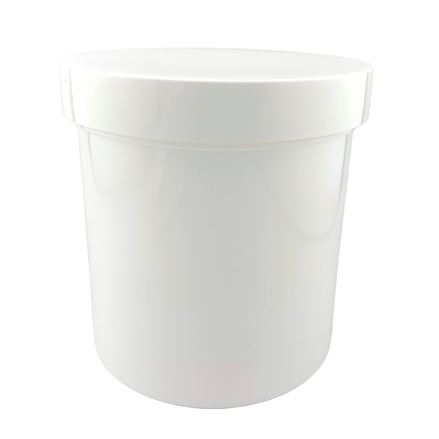 Jar container complete - regular wall straight bottom, polypropylene disk liner, cap