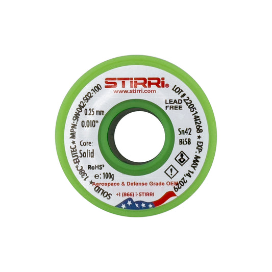 LT-042 - Sn42Bi58 low-temperature lead-free solder wire - 115g spool (4oz)